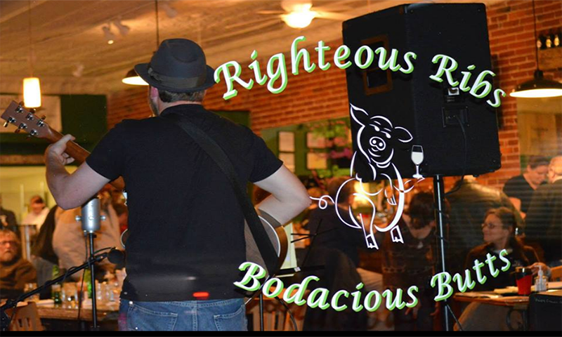 Musician performing for customers at the Something Different Restaurant